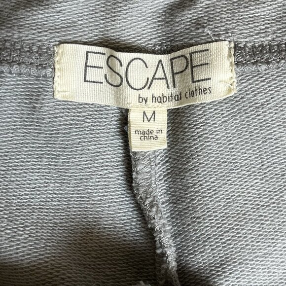 Escape By Habitat Size Medium Terry Cropped Pants Pull On Pockets Cottage Cozy - Picture 2 of 8
